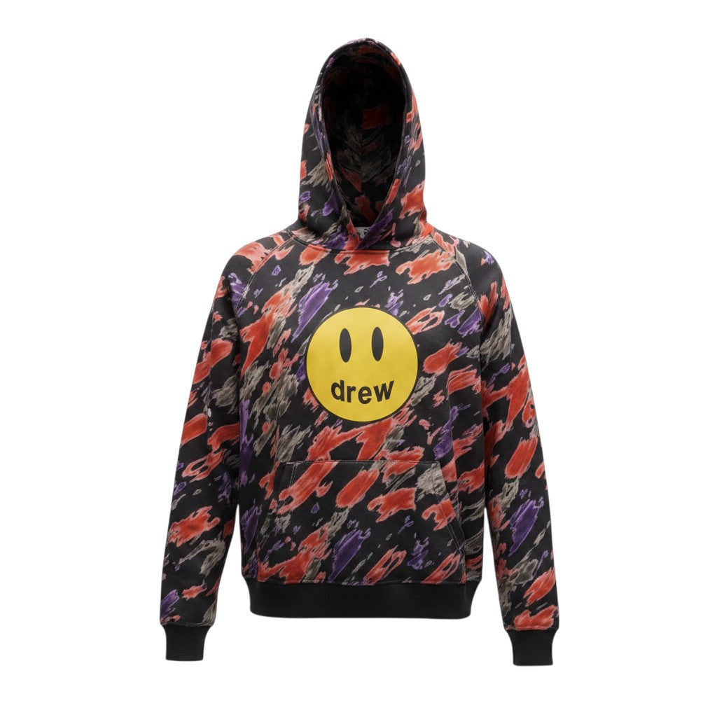 Abstract Camo Smiley Face Hoodie