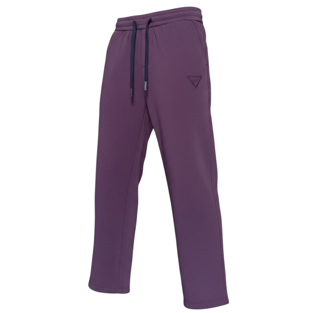 Burgundy Straight-Leg Sweatpants