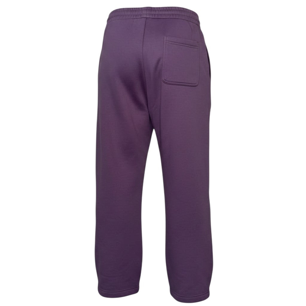 Burgundy Straight-Leg Sweatpants