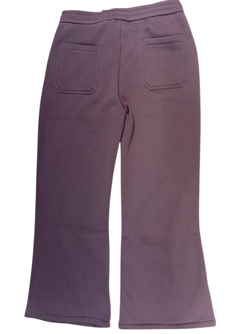 Plum Flare Sweatpants