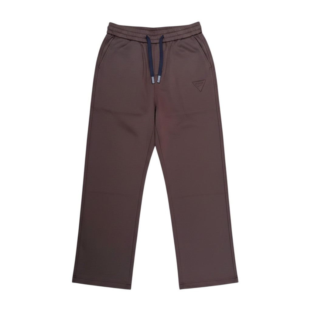 Brown Wide-Leg Sweatpants