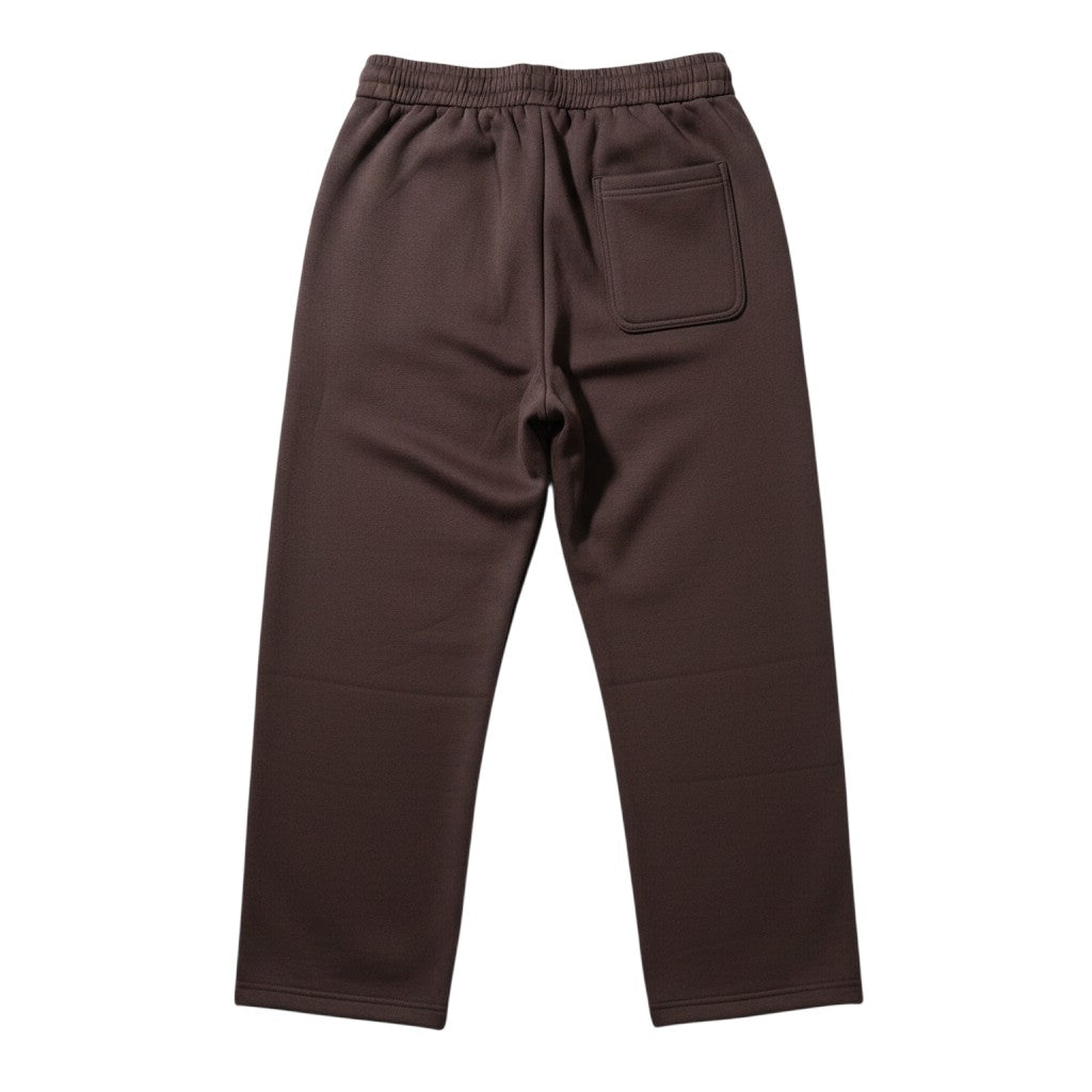 Brown Wide-Leg Sweatpants