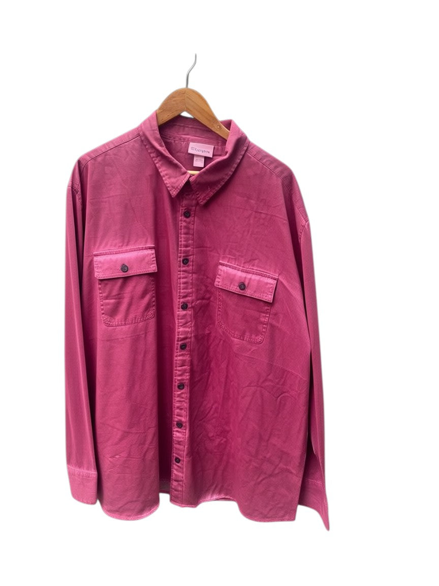 Fuchsia Pink Long Sleeve Shirt