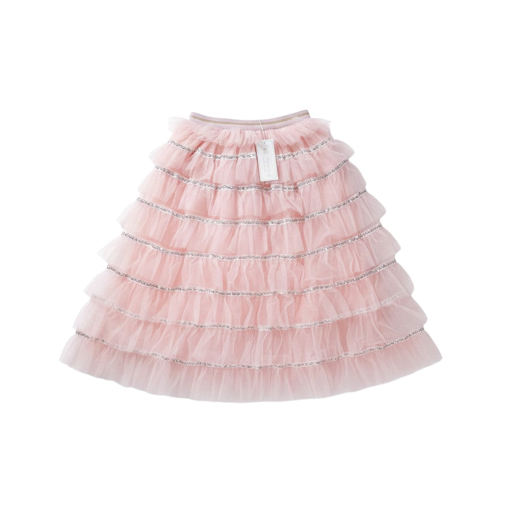 Tiered Ruffle Tulle Skirt