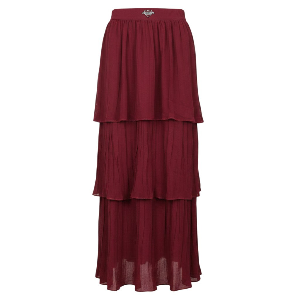 Tiered Chiffon Maxi Skirt