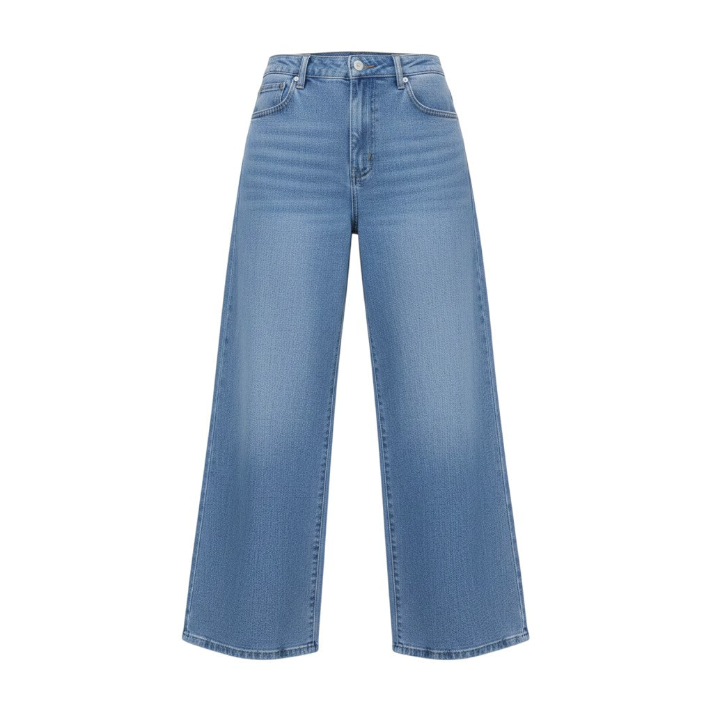 Light Blue Wide-Leg Jeans