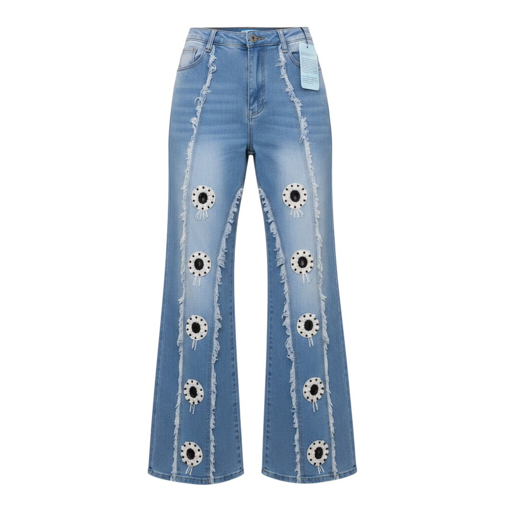 Distressed Flare Jeans