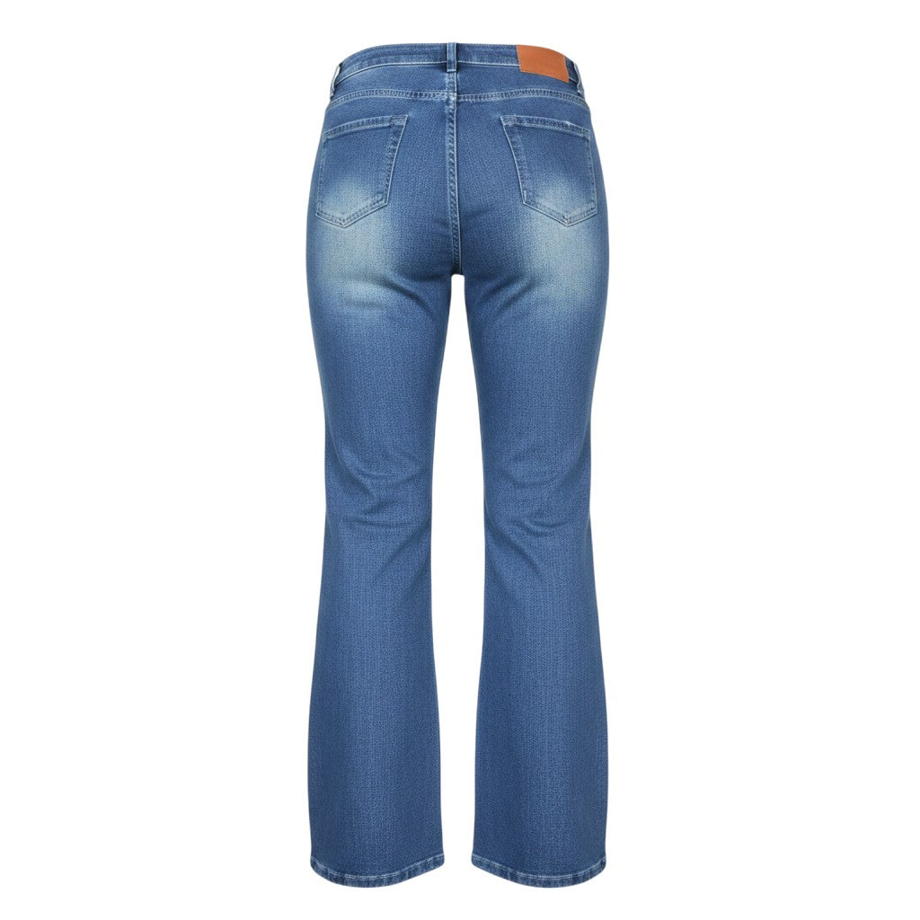 Letter Print Wide-Leg Boyfriend Jeans