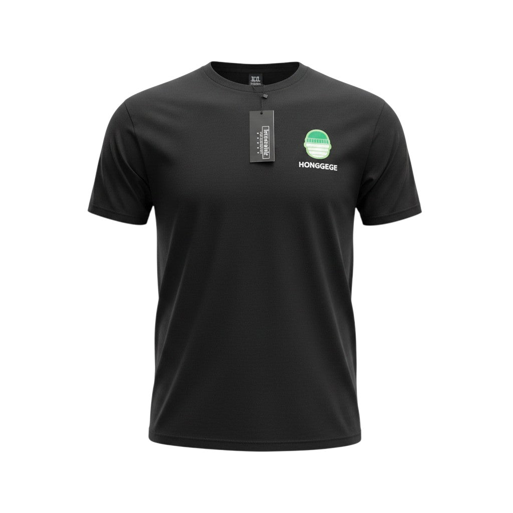 Black Graphic Logo Short-Sleeved Shirt