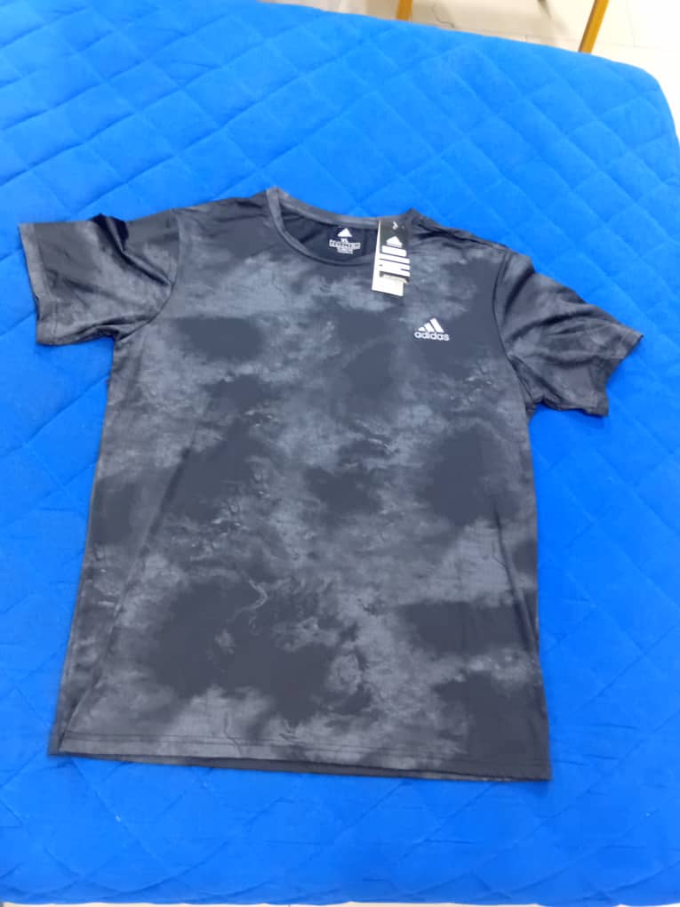 Black Camo Print Athletic T-Shirt
