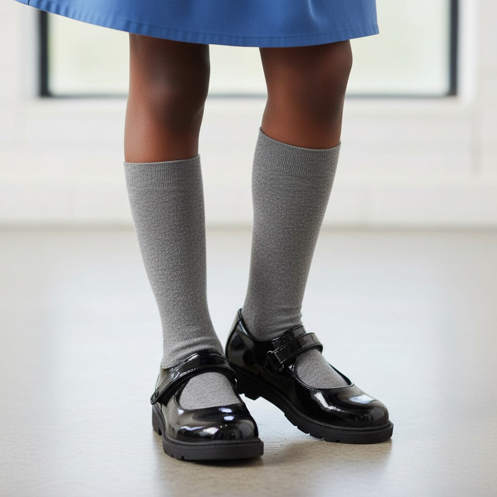 Girl's  Black Patent Mary Jane School Shoes