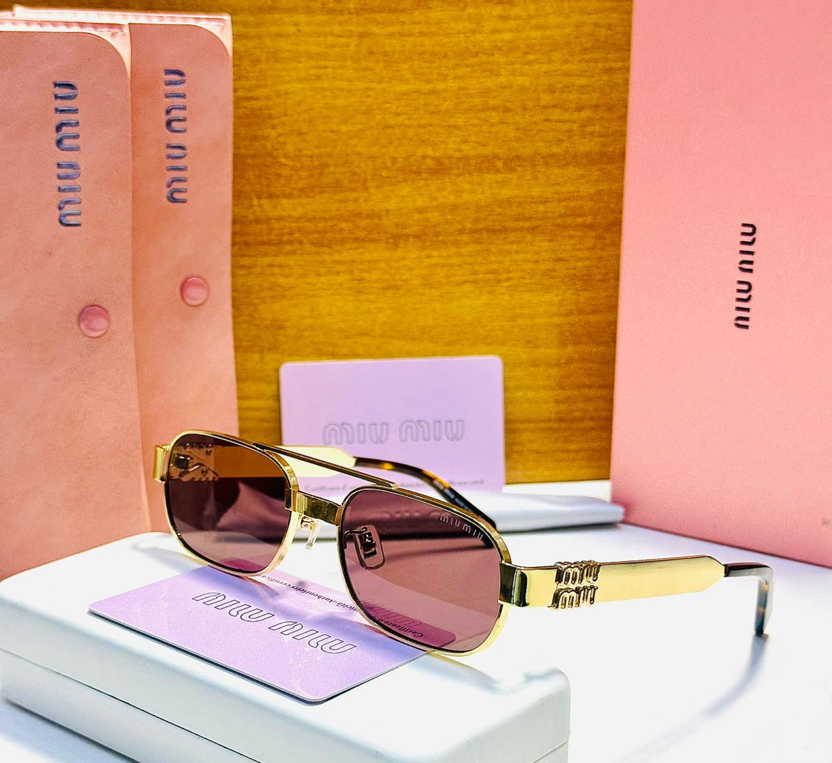 Double Bridge Aviator Sunglasses – Original Product Photo