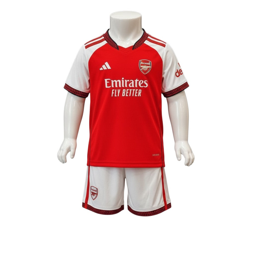 Kids' Red & White Football Jersey Set