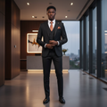 Black 3-Piece Suit - Regenerated No Pin