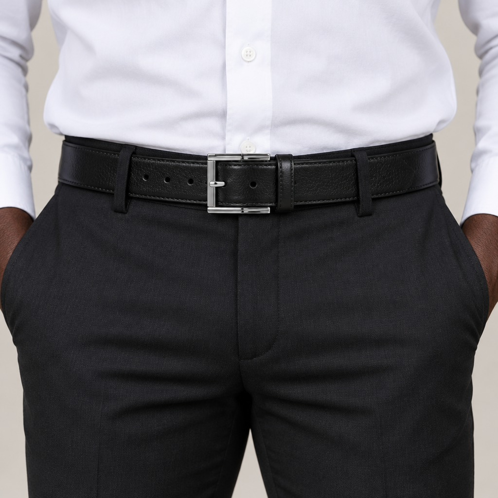Black belt worn view