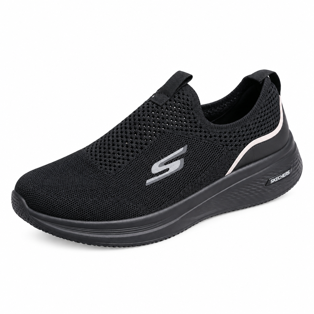 Black knit sneaker product preview