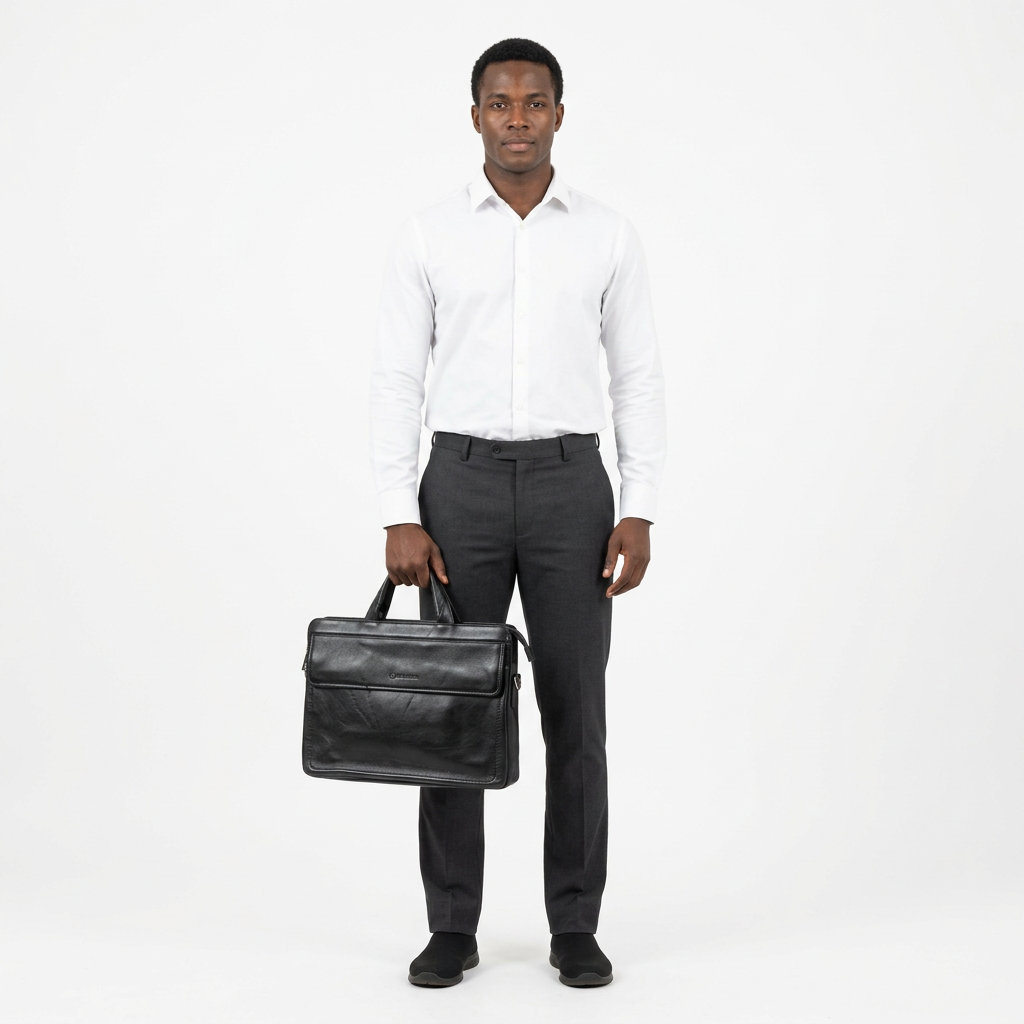 Black laptop bag model preview