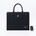 Black laptop bag studio preview