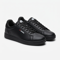 Black leather low-top sneakers catalog preview