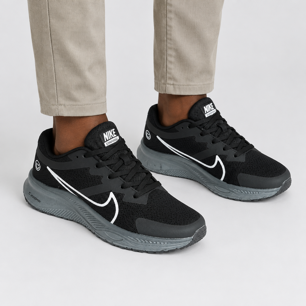 Black mesh sneaker model preview