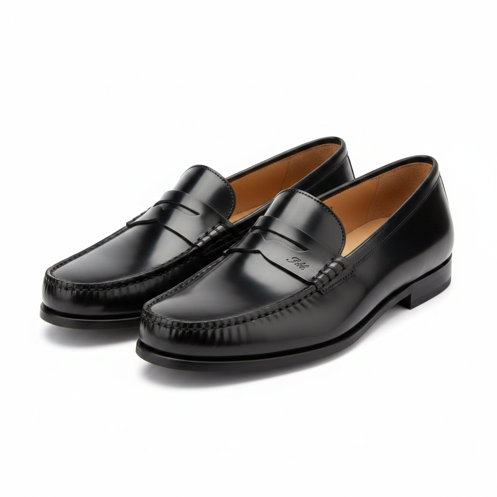 Black Moccasin Penny Loafer – Ghost Redo