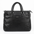 Black pebbled laptop bag product preview