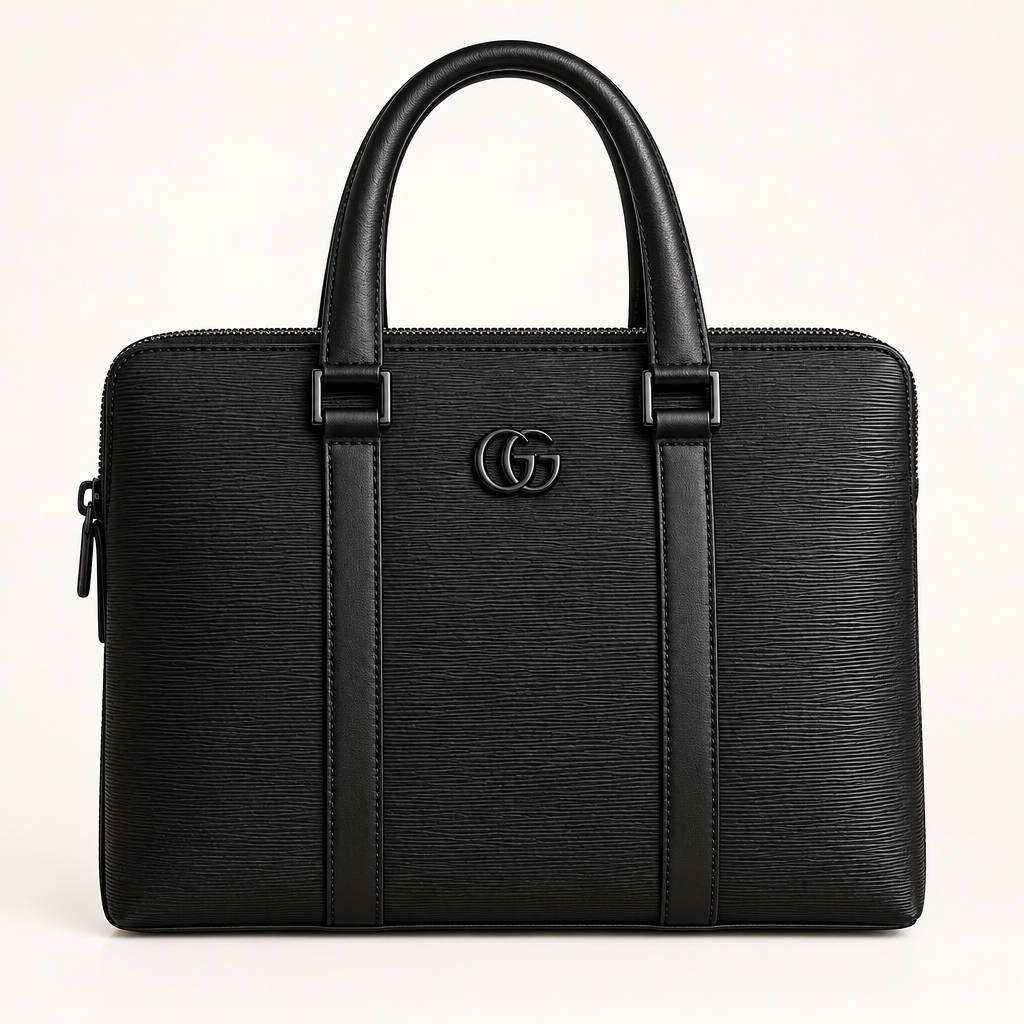 Black ribbed bag product-only preview