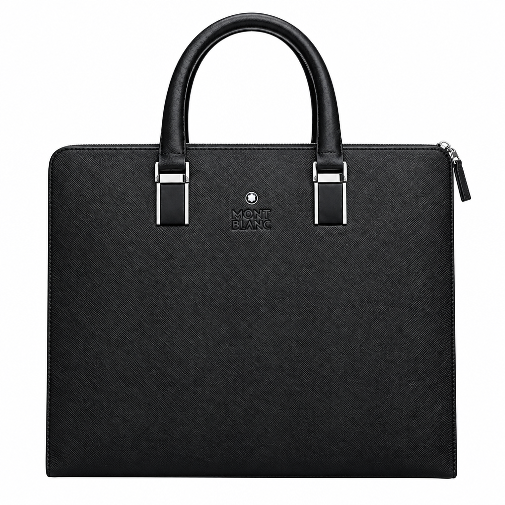 Black Saffiano Flat Briefcase – Catalog v2