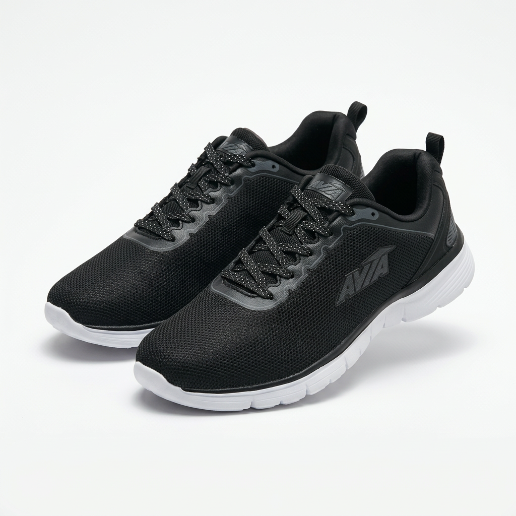 Black sneakers with speckled laces catalog preview