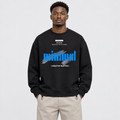 Black sweatshirt model shot