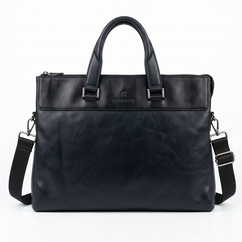 Blue-black laptop bag front preview