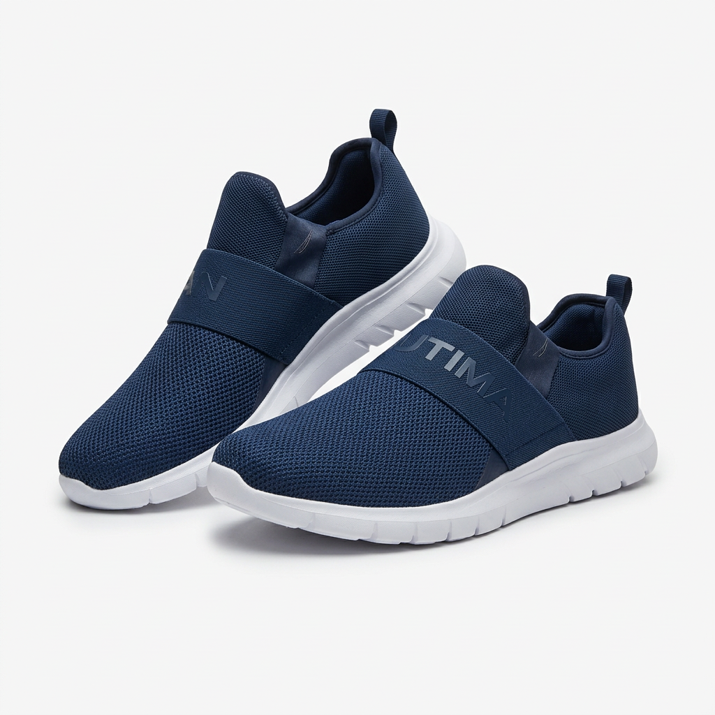Blue slip-on strap sneakers catalog preview