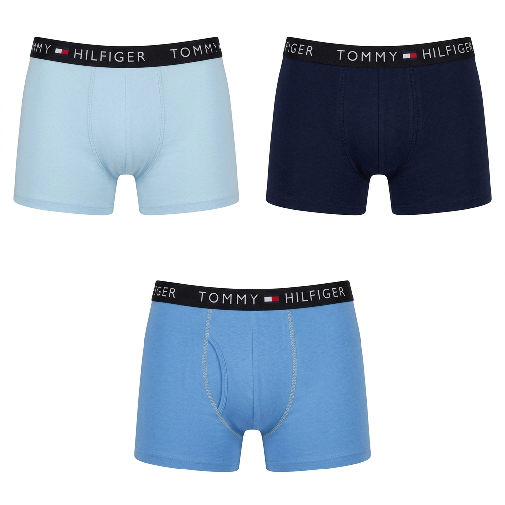 Blue-toned boxer briefs three-pack catalog