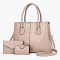 Blush three-piece tote studio preview