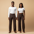Both Models - Brown Palazzo
