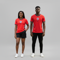 Both Nigerian Models Studio — Red Navy Three Lions Sports Jersey