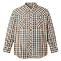 Brown and cream Western check shirt catalog preview