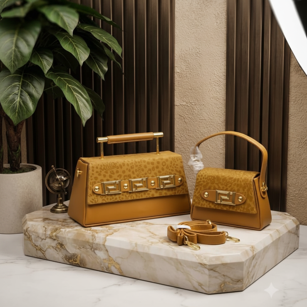Brown Bag Set - Marble Plinth