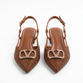 Brown slingback ghost preview