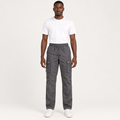Charcoal drawstring cargo trousers model preview