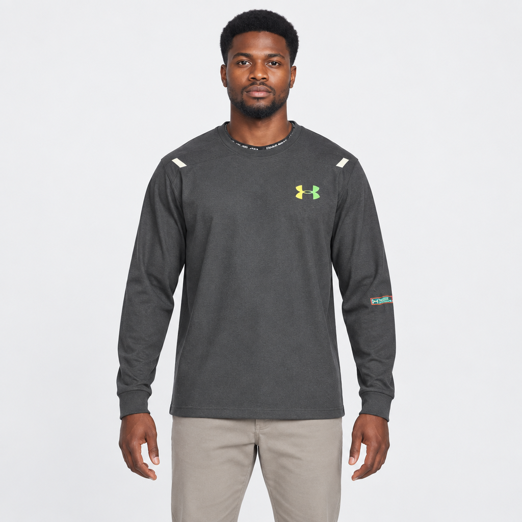 Charcoal long sleeve top model preview