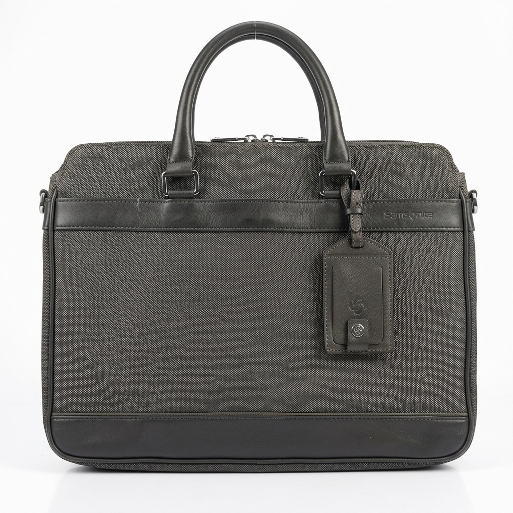 Charcoal textured laptop bag product preview
