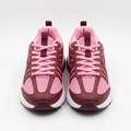 Adults’ Pink-Accent Mesh Lace-Up Sneakers