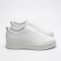 Corrected white sneakers side view