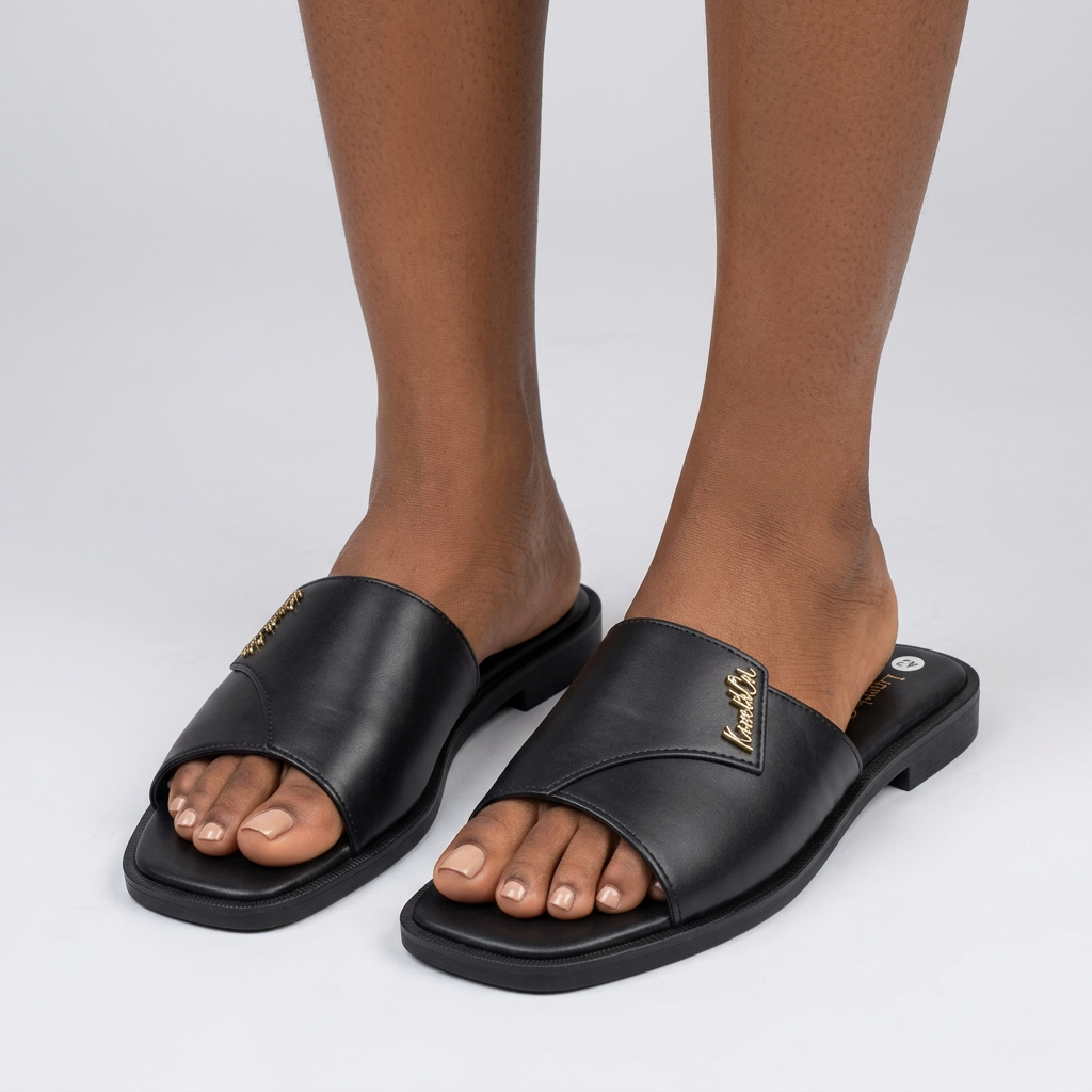 Corrected women's slides model image