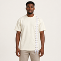 Cream vertical lace-up T-shirt adult model preview