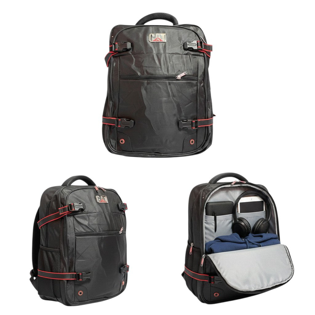 Black Tactical Multi-Compartment School Backpack