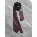 Brown pocket square tie