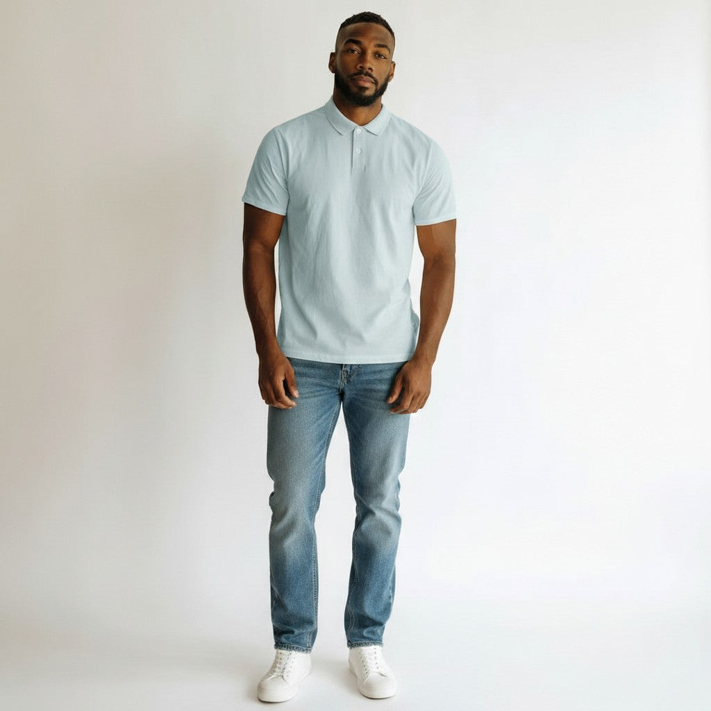 Mint Blue Classic Polo Shirt