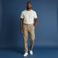 Taupe Pleated Tailored Trousers